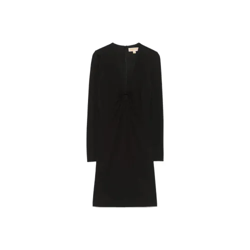 MICHAEL KORS SS25 Long Sleeved Dress Women's Black