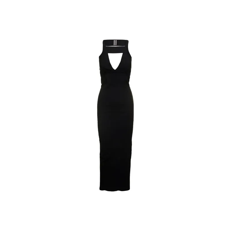 RICK OWENS Cut Out Sleeveless Dress-0
