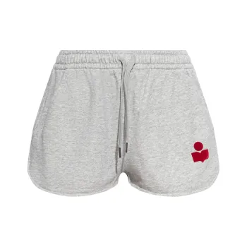 ISABEL MARANT ETOILE Drawstring Logo Patch Shorts