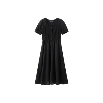 Inman Short Sleeved Dress Women's Midnight Black