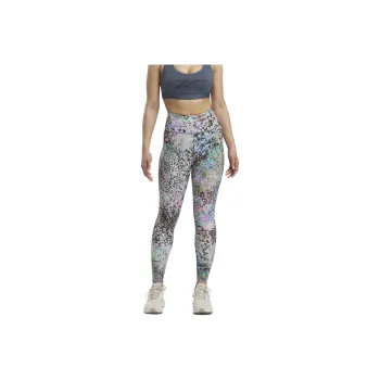 Reebok Lux Bold HR Tight-Mod Saf Leggings Women's Black/Purple Lilac/Turquoise