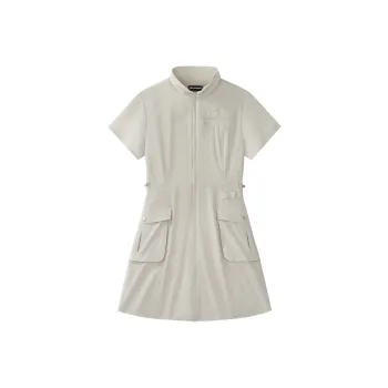FILA FUSION FILA FUSION XWORKWEAR SS25 Short Sleeved Dress Women's Wheat Beige Khaki
