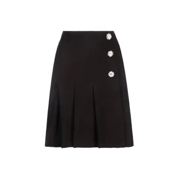 GANNI Casual Short Skirts Women's Black