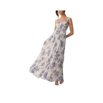 REFORMATION Slip Dresses Women's Blue White