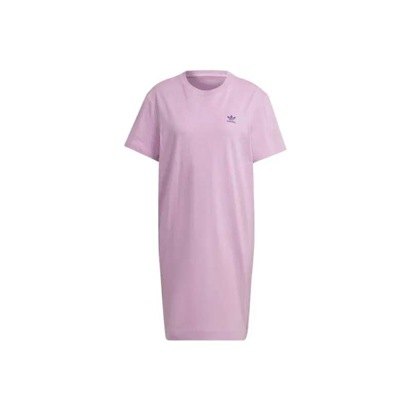 Adidas Short-Sleeved Dresses Women's Purple-0
