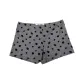 Dark Heather Gray with Black Strawberry Print