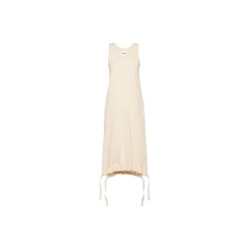 JIL SANDER Monogram embroidery Jersey Maxi Dress