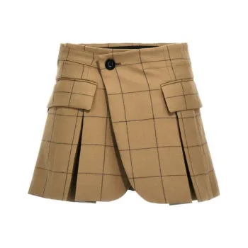 Sacai Windowpane Checked Bermuda
