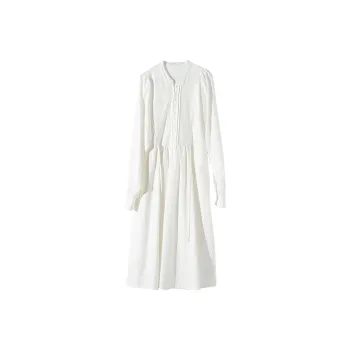 ZIMO Long Sleeved Dresses Women's White