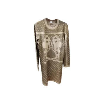 HERMES Long Sleeved Dresses Women's Brown