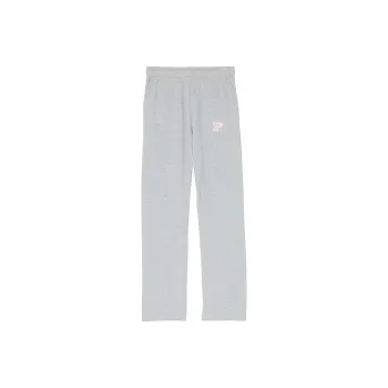 Victoria's Secret PINK Ivy Fleece Straight Leg Sweatpants/MHG Knitted Sports Pants Women's Medium Gray