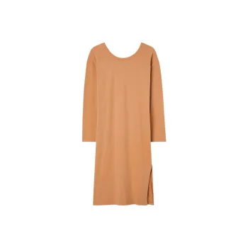 AMERICAN VINTAGE A.M FW24 ROBE FEMME VUPAVILLE Long-Sleeved Dresses Women's Hazelnut Brown