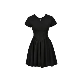 JOSR Short Sleeved Dresses Women's Black
