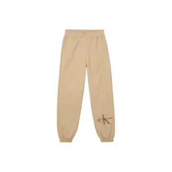 CALVIN KLEIN Knitted Sports Pants Women's Light Brown