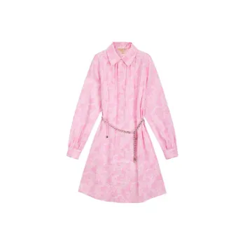 MICHAEL KORS SS24 Long Sleeved Dress Women's Pink