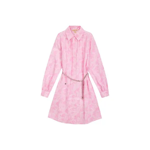 MICHAEL KORS SS24 Long Sleeved Dress Women's Pink