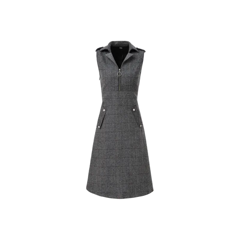 CYANINE SEA Sleeveless Dresses Women's Gray-0