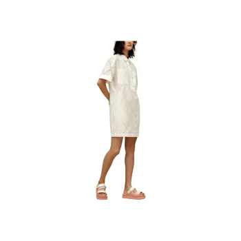 UGG SS25 Short Sleeved Dress Women's Halo White