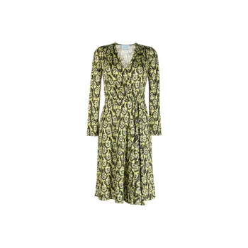 PRADA Abstract print Silk Dress