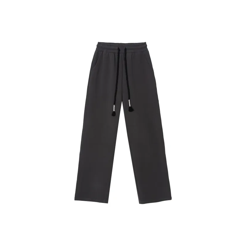 FAWENXIANGZI Knitted Sweatpants Women's Gray-0