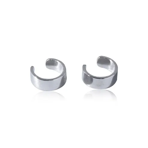 NVBBK S925 Silver Clip On Earrings Women's-1