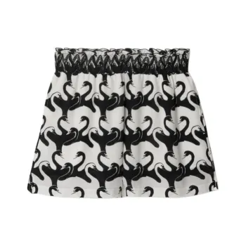 Burberry Casual Shorts Women's Black White