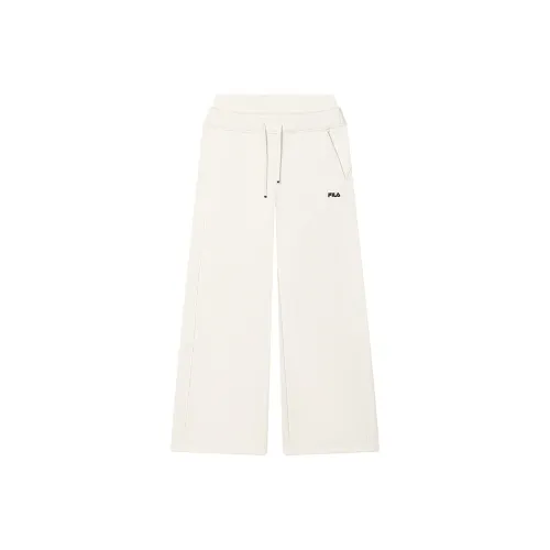 FILA ORIGINALE Knitted Sweatpants Women's Steam White