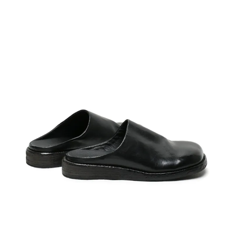 SAINTNJORD Slip Resistant Closed Toe Slippers Men's Black-4