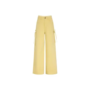Rose Casual Pants Women's Olive Yellow