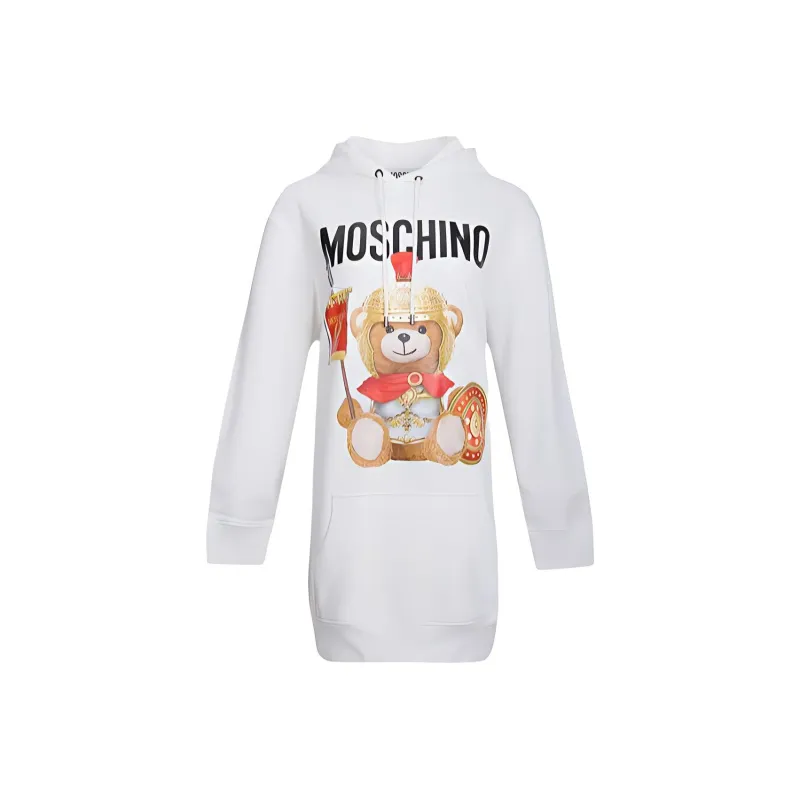 MOSCHINO Long Sleeved Dresses Women's White-0