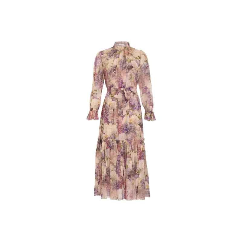 Zimmermann Lantern Floral print Midi Dress-0
