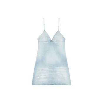 DIESEL De Ver S Embellished Denim Dress