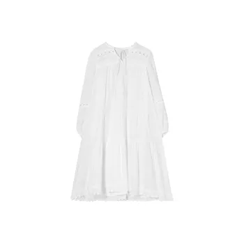 QYPRF Long Sleeved Dresses Women's White