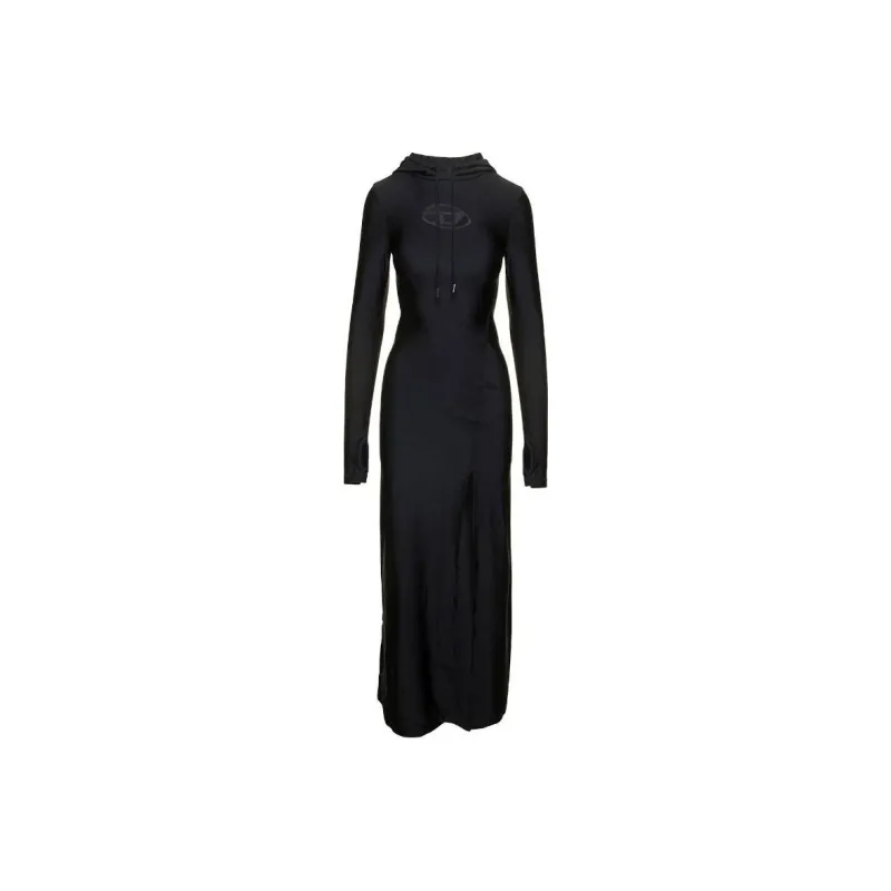 DIESEL Long Sleeved Dress Women's Black-0