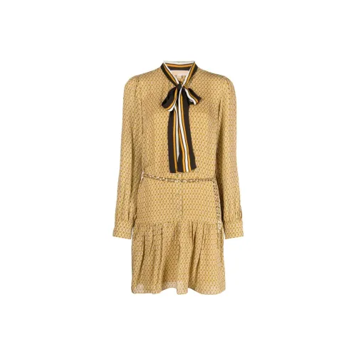 MICHAEL KORS Long Sleeved Dress Women's Brown