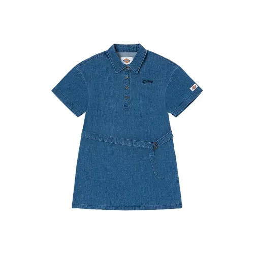 Dickies Short Sleeved Dresses Women's Blue