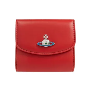 Vivienne Westwood Nappa Leather Wallet Small Size Women's Red