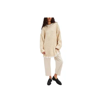 FOR LOVE & LEMONS Milana Sweater Dress Long-Sleeved Dresses Women's Cream