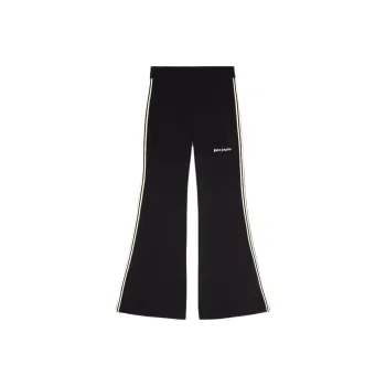 PALM ANGELS Logo Embroidered Flared Trousers