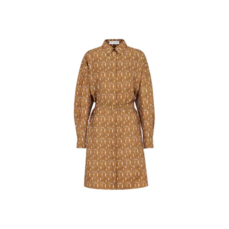 DIOR Christian DIOR All-Over Patterned Button-Up Shirt-0