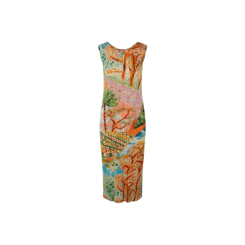 PLEATS PLEASE ISSEY MIYAKE Sleeveless Dresses Women's Multicolor-0