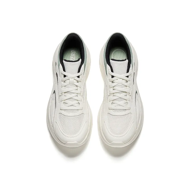 Anta Star Cloud 2 Wear resistant, Lightweight, Breathable, And Non slip. Low Top Casual Running Shoes Men's White Green-2