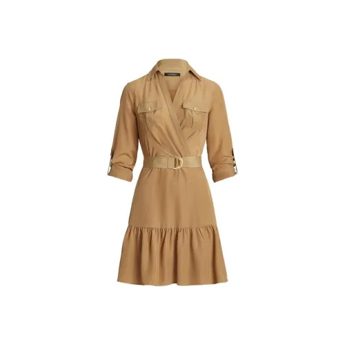 Polo Ralph Lauren Long-Sleeved Dresses Women's Brown