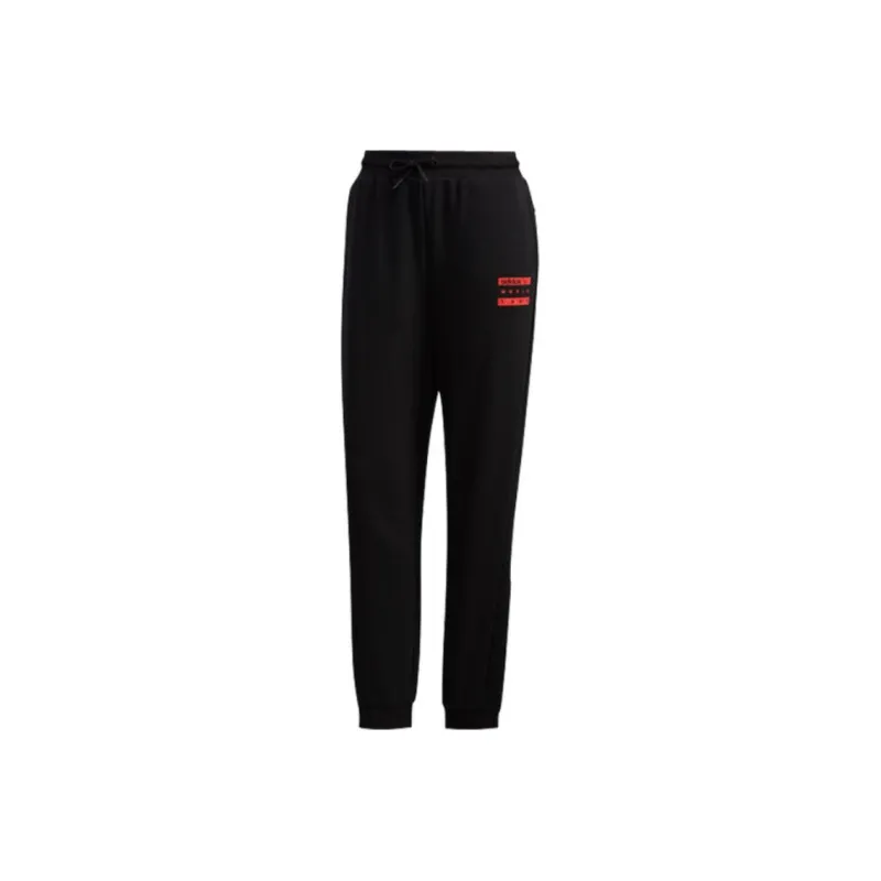 Adidas Neo Knitted Sports Pants Women's Black-0