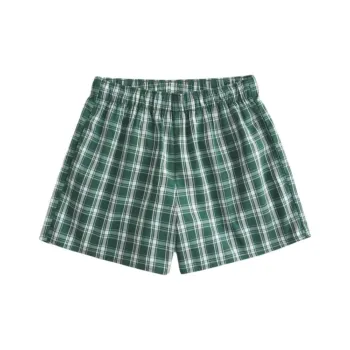 Hollister Casual Shorts Women's Green Lattice