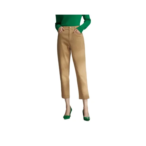 BBLLUUEE Jeans Women's Elegant Camel