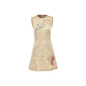 RED VALENTINO SS24 Sleeveless Dress Women's Yellow