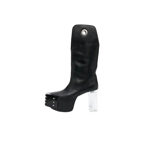 RICK OWENS/RO Kowboy Grill Ankle Boots 14cm Men's Black
