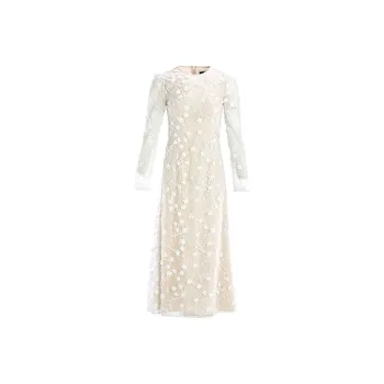 Marie Elie Long-Sleeved Dresses Women's White