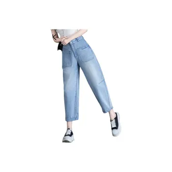 You Cow Me Pants Jeans Women's Light Blue